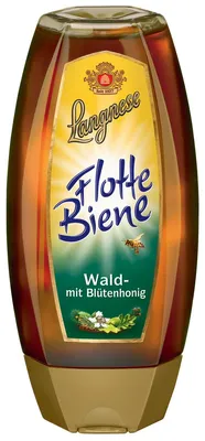 Immagine prodotto di Langnese Flotte Biene Wald con miele di fiori, saporito e gustoso 500g