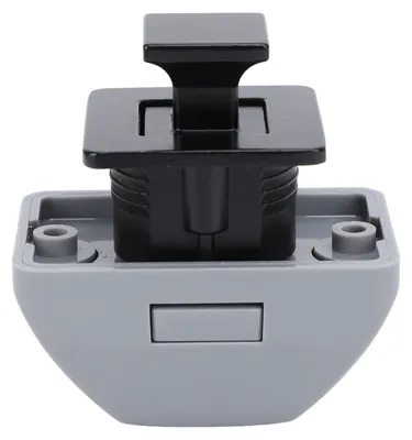 Image de Serrure à bouton-poussoir pour meuble de camping-car : loquet sans clé pour tiroir ou compartiment, en métal, pour caravane, yacht, bateau ou camping-car, couleur noire