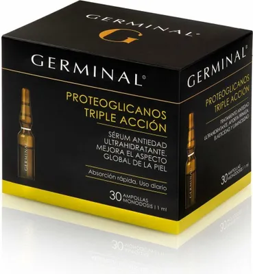 Productafbeelding van Anti-aging verzorging voor gezicht en hals, Germinal Acción Profunda Proteoglicanos, 30 x 1 ml