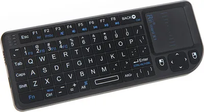 Image de Rii Mini X1 Wireless 2,4 G Handheld Keyboard with Touchpad Mouse for PC Notebook Smart TV, Black