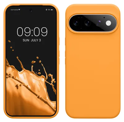 Produktbild von kwmobile Handyhülle für Google Pixel 11 Pro XL Hülle - Case Silikon - Kabelloses Laden - Schutzhülle Cover in Fruity Orange