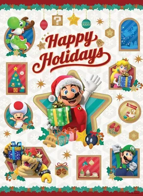 Produktbild von USAOPOLY Puzzle Super Mario: Happy Holidays 1000 dílků