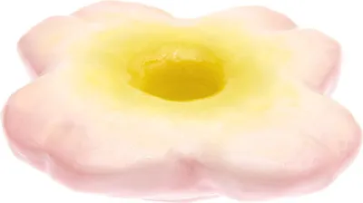 Produktbild von Kerzenhalter aus Keramik Blume rosa