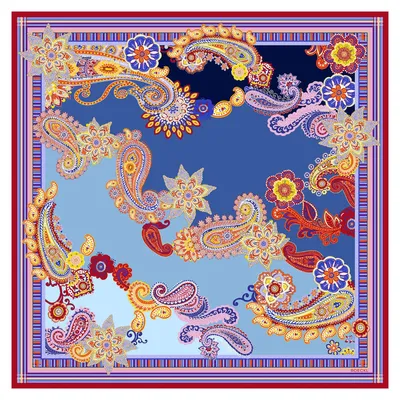 Immagine prodotto di ROECKL sciarpa Summer Vibes 130x130 Red / Navy multicolore