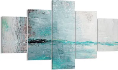 Produktbild von Bild auf Leinwand - Leinwandbild - Abstraktion modern - 125x70cm - Wand Bild - Wanddeko - Leinwanddruck - Bilder - Kunstdruck - Wanddekoration - Leinwand bilder - Wandkunst - EA125x70-3591