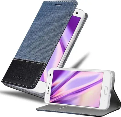 Produktbild von Cadorabo Hülle für ZTE Blade V8 Schutzhülle in Blau Handy Hülle Etui Book Case Cover