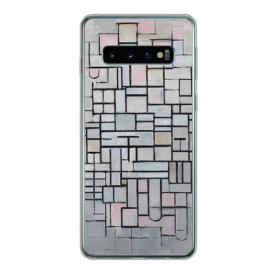 Produktbild von MuchoWow® Handyhülle Schutzhülle Hülle für Samsung Galaxy S10 Komposition 6 - Piet Mondrian Silikon Softcase Handy Hülle - Handytasche