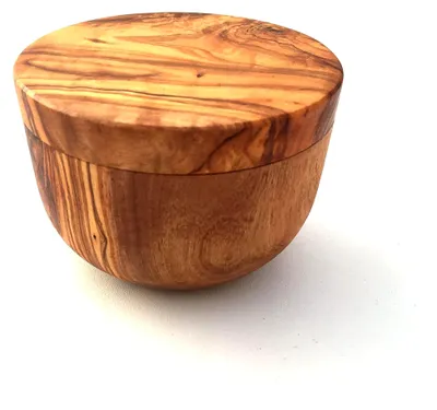 Produktbild von Vorratsdose aus Olivenholz mit Deckelmagnet