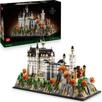 Produktbild von LEGO Architecture Schloss Neuschwanstein - Kreatives Bastelset und Konstruktionsspielzeug - Spielzeug für Männer und Frauen - Dekoration zum Bauen - Modellbau und Geschenk für Erwachsene - 21063