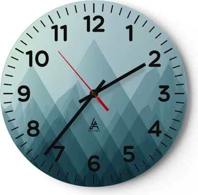 Produktbild von Wanduhr - Rund - Glasuhr - Abstraktion modern - 40x40cm - Schleichendes Uhrwerk - Lautlos - zum Aufhängen bereit - Dekoration Modern - Wanddekoration aus Glas - C4AR40x40-4007