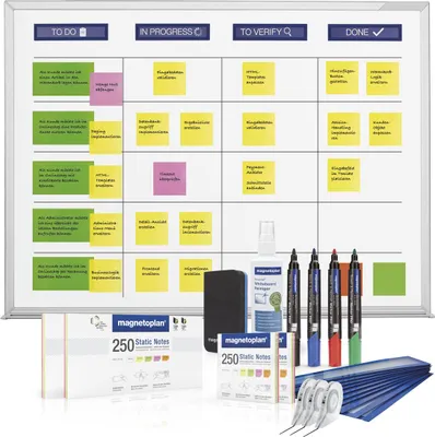 Produktbild von Magnetoplan 1240698 Scrumboard Wandmontage XL-Set