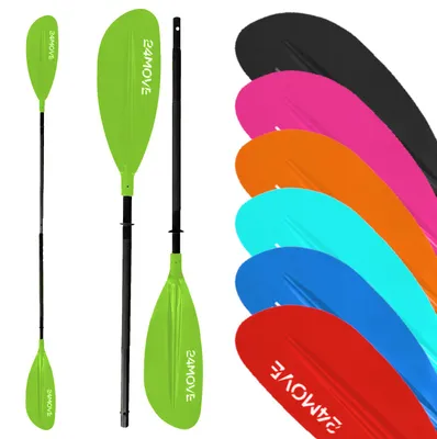 Produktbild von 24MOVE® Doppelpaddel LAGO Aluminium Paddel, Stand-Up Paddling, Paddel für Kajak, 220 cm, verstellbar