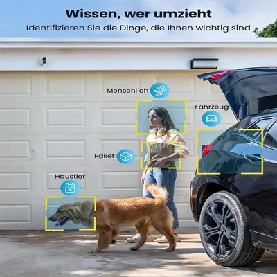 Produktbild von Drahtlose Überwachungskamera für den Außenbereich – 5 MP HD-Auflösung – Farb-Nachtsicht – Batteriebetrieben – Wetterfest