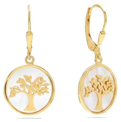 Immagine prodotto di Orecchini "Albero della Vita" da donna, in argento sterling 925 con placcatura in oro, modello BIPE074