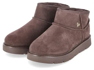 Produktbild von Skechers Damen Slip-Boots KEEPSAKES COZY MINI Braun Rauleder Größe: 361/2