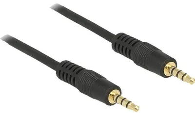 Produktbild von DeLOCK 83435, 3.5mm, Männlich, 3.5mm, Männlich, 1 m, Schwarz