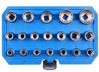 Produktbild von MAGNUS Kraft-Stecknuss-Satz MGS13777 Chrom-Vanadium-Stahl