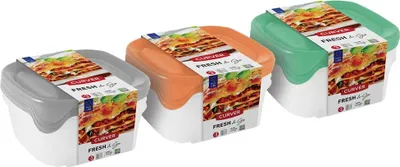 Produktbild von Curver Satz von 3 quadratischen Gläsern 3 x 0,8l