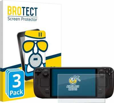 Produktbild von 3x BROTECT Entspiegelungs Schutzglas für Valve Steam Deck OLED Schutzfolie Panzer Folie Glas Display Schutz matt