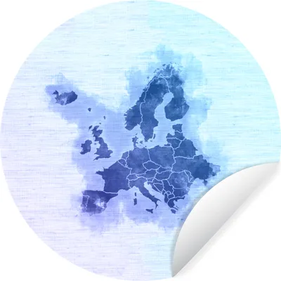Produktbild von MuchoWow® - Wand Kreis - Wand Bild - Foto Tapete - Selbstklebende - Wohnzimmerdekoration - Wand Dekoration - Kinderzimmer