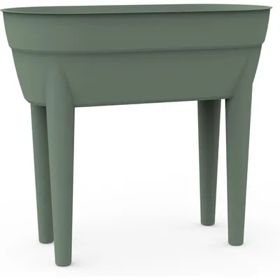 Image de Jardinière Haute - Vert Laurier - 77,1 x 37,6 x H 68 cm - 48 L - Rétention d'Eau - Fabrication Française