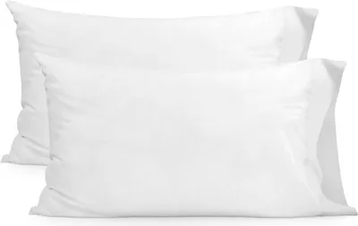 Image de Taie d'oreiller HappyFriday BASIC Blanc 50 x 75 cm (2 pièces)