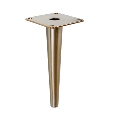 Produktbild von Metallfuß aus Stahl 18 CM gerade, Sofafuß, Schrankfuße, Metallfüße, Antikes gold