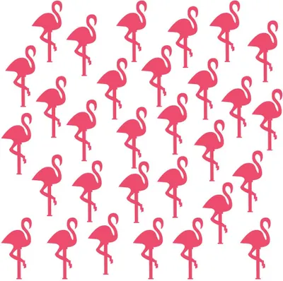 Produktbild von Oblique Unique 30 Flamingo Wand Sticker Wandaufkleber Wandtattoo Wanddeko Basteln pink