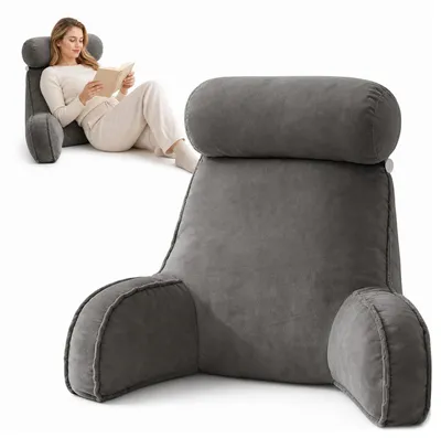 Image de Coussin de lecture extra large pour lit et canapé