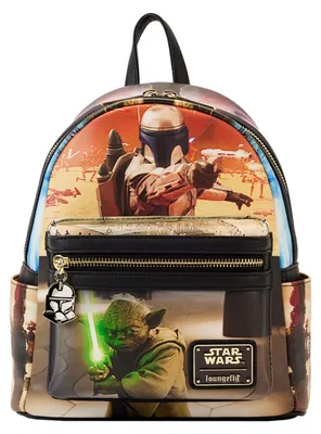 Productafbeelding van Star Wars rugzak van Loungefly, afbeelding: scène uit Attack of the Clones