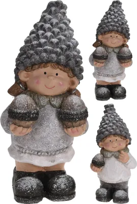 Produktbild von Tannenzapfenmütze – festliche Weihnachtsmütze für die Weihnachtsdekoration, 34 cm