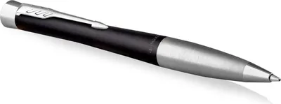 Produktbild von Parker Urban Twist-Kugelschreiber | Mattschwarz mit Chrom-Zierteilen | mit Nachfüllpatrone mit blauer Tinte | Geschenkbox