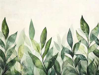 Produktbild von Fototapete Blätter Grün Natur - 300x210 cm - inklusive kleister - Vlies Tapete Vliestapete Wohnzimmer Schlafzimmer Küche Modern Wandtapete