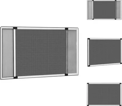 Produktbild von vidaXL Ausziehbarer Insektenschutz für Fenster Weiß (75-143)x50 cm -  Fliegengitter