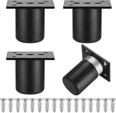 Produktbild von Famanu Möbelbeine 5 cm - Set von 4 Stück aus Aluminiumlegierung