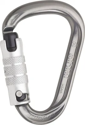 HMS MINI.MI 3-Wege-Autolock Karabiner in anthrazit eloxiert von Austri Alpin; geeignet für Klettern.