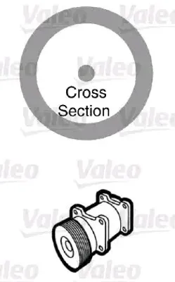 Produktbild von 20x VALEO Dichtung Kühlmittelrohrleitung 509171 0,008kg