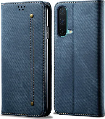 Obrázek produktu pro OnePlus Nord CE 5G Case, kožené flipové pouzdro typu kniha se stojánkem pro OnePlus Nord CE 5G Blue