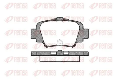 Produktbild von REMSA Bremsbeläge Satz Hinten Bremsklötze für NISSAN MICRA II (K11) 0499.00