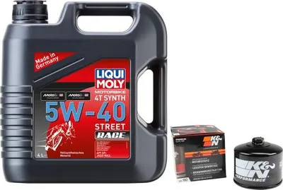Image de Kit d'entretien pour BMW R 1250 GS 1G13/K50 2019 LIQUI MOLY 5W-40 Race 4L Filtre K&N