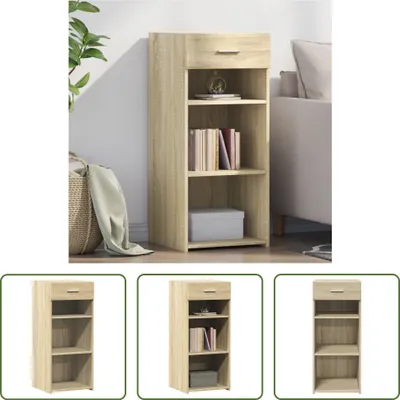Produktbild von The Living Store Sideboard Sonoma-Eiche 40x42,5x93 cm Holzwerkstoff