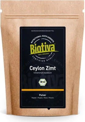 Produktbild von Biotiva Zimt Ceylon gemahlen 100g aus biologischem Anbau