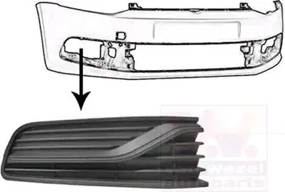 Produktbild von VAN WEZEL Lüftungsgitter Grill Stoßfänger für VW Polo Schrägheck (6R1, 6C1)