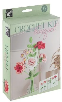 Zdjęcie produktu dla Zestaw do szydełkowania bukietu kwiatów DIY
