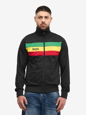Produktbild von Herren Trainingsjacke schmale Passform SOUNDS THREE Black/Rainbow XL Lonsdale