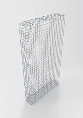 Produktbild von Gabione feuerverzinkt 102 cm x 182 cm x 22 cm, Maschenweite 5 cm x 5 cm, fertig geschweißt