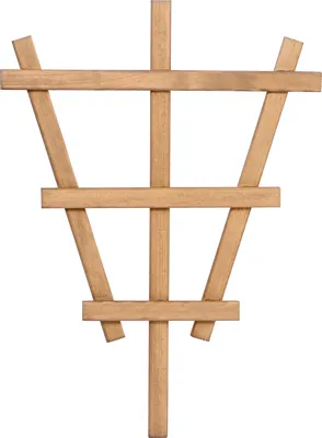 Produktbild von Dekorative Blumentopf-Rankhilfe im 4er-Set, Rankgitter aus Holz, 27,9 x 1,4 x 39 cm