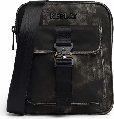 Produktbild von REPLAY Umhängetasche Reporter Bag Washed Black schwarz