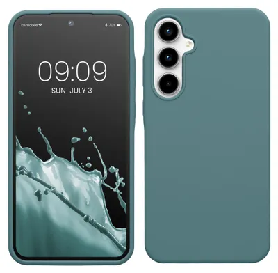 Produktbild von kwmobile Handyhülle für Samsung Galaxy A35 Hülle - Case Silikon - Kabelloses Laden - Schutzhülle Cover in Arctic Night