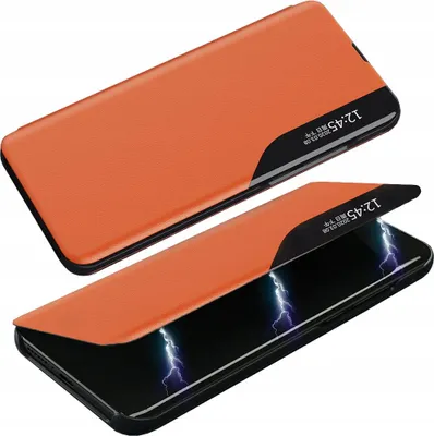 Image de Eco Leather View Case Elegant Case with Flap and Stand Function Iphone 13 Mini Orange